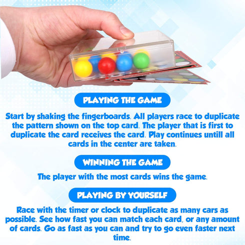 Point Games Therapy Games for Kids - Tricky Fingers Trio Puzzle Games for Sensory Learning, Ages 4+