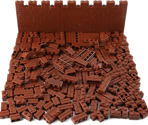 Feleph 260 Pieces Masonry Profile Bricks Set Multicolor Building Blocks for Wall MOC Parts and Pieces Diverse Bulk Toy Set Compatible with Major Brands