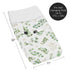 Sweet Jojo Designs Floral Leaf Girl Baby Nursery Changing Pad Cover - Green and White Boho Watercolor Botanical