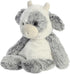 6.5 Inches Aurora Snuggly Sweet & Softer Cow Stuffed Animal - Comforting Companion - Imaginative Play - White