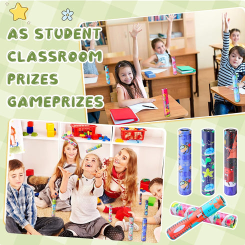 48 Pcs Kaleidoscopes, Vintage Classic Educational Party Favors for Boys and Girls Birthday and School Prizes