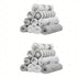 20-Piece Set Spasilk Washcloth for Newborn Boys and Girls, Soft Terry Baby Washcloths, Baby Essentials, Gray Celestial
