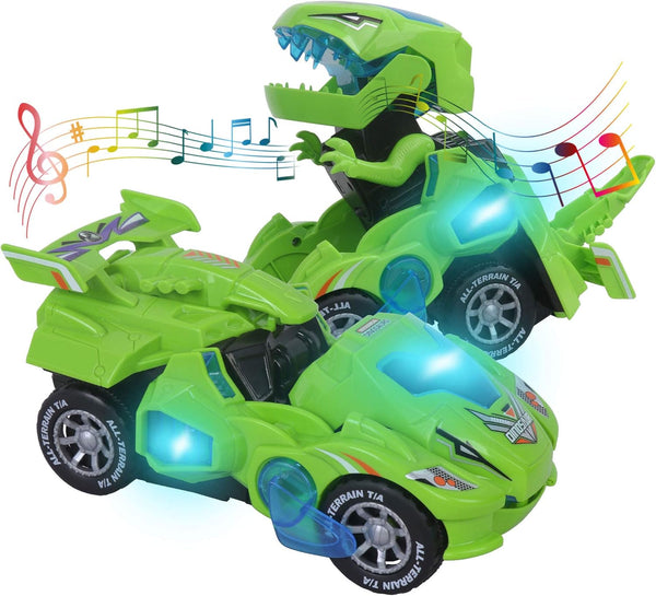 Toys for 3-6 Year Old Boys Transforming Car Toys with LED Light