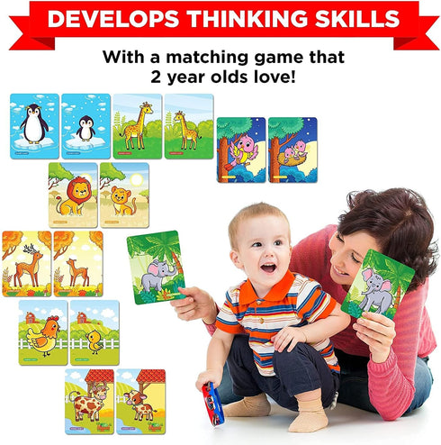 2 2 (1 Set) Learnabee Toys for Year Old Boys/Girls | Gift for Year Old Kids | Board Books and Fun Activities |Learning