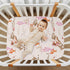 Mazeann 52" 28" 9" Cowgirl Western American Crib Sheets Soft Breathable Fitted Baby Crib Sheets Mattress Cover for Girl