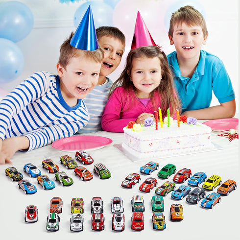 36PCS 3-8, ZHFUYS Metal Pull Back Cars Toy for Kids, Toy Cars for Kids Ages Race Cars Party Favors for Kid Toys, Party
