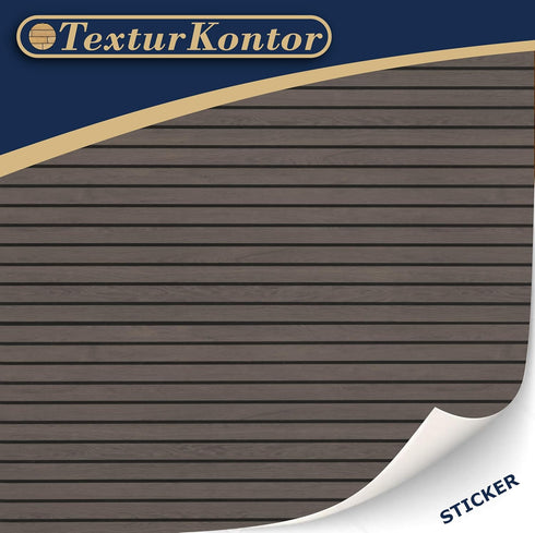 TexturKontor 3 1:12 Sheets Self-Adhesive Wall Cladding for Dollhouse Scale (Wood Peneele Dark Brown)