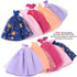 BJDBUS 5 Pcs Handmade Wedding Dress Party Gown for 11.5 Inch Girl Doll Clothes Accessories