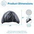 Pack Enovoe Mosquito Net for Stroller - Bug Net for Stroller - Black Breathable Durable Polyester Mesh - Fits