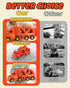 LADFAR 6 6 Set, 3 4 5 6 Construction Toy Trucks for Boys Girls, with Unique Music & Lights, Mini Pull-Back Vehicles