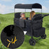 W2 30x16 inch All Weather Mat for Series, Foldable Silicone Stroller Wagon Floor Insert Pad with Two Hooks
