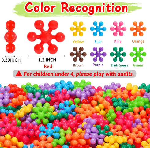 3 4 5 6+ 300PCS 3-5 4-8 5-7 Kids Building STEM Toys for Year Old Boy Girl Birthday Gifts, Educational Interlocking