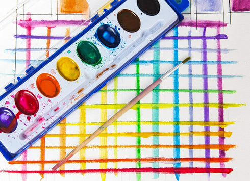 Pack 36 Sets 8 Color Swell Bulk Watercolors Paint with Wood Brushes - with Washable Colors Each - Perfect for Kids