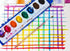 Pack 36 Sets 8 Color Swell Bulk Watercolors Paint with Wood Brushes - with Washable Colors Each - Perfect for Kids