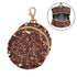 PYBUG Glitter Round Pacifier Storage Case, Polyester & TPU Lined with Hook Buckle, Pacifier Container Box for Baby