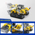 2-in-1 Bulldozer 399 Excavator & Building Kit - Pieces STEM Educational Construction Toys for Kids, Creative Birthday