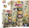 PPuzzling Vintage Flower Cup Puzzle for Adults 1000 Pieces, Nature Challenging Spring Floral