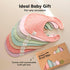 8-Pack Organic Baby Bibs for Baby Girls, Baby Boys - Absorbent Drool Bibs for Spit Ups, Cotton Cloth Baby Bibs