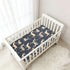 Mazeann 52" 28" 9" Vintage Deers Print Crib Sheets Soft Breathable Fitted Cotton Baby Crib Sheets Mattress Cover