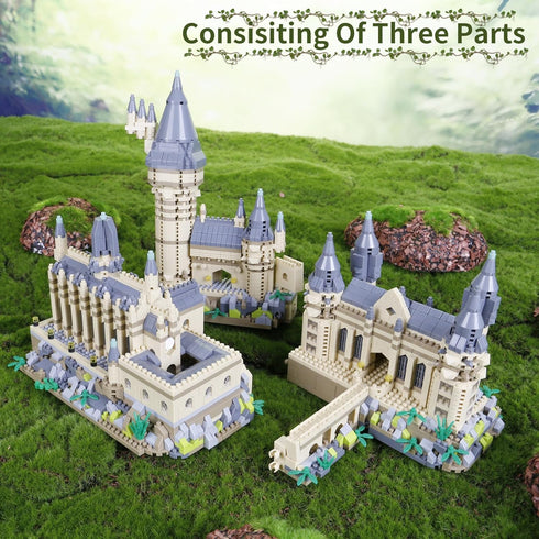 3000+PCS Micro Mini Blocks Magic Castle Building Blocks Toys, Creative Hog Tower Sets for 6+ Boys and Girls