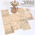 Wtufaelk 3D Wooden Puzzles for Adults Mechanical Music Box - Sky City Rotating Model Building Kits | Wood Puzzle DIY