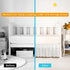 52" 28" 14" White Satin Crib Bed Skirt, x with Drop Silky Soft Baby Crib Skirt for Baby Girls or Boys, Fit for Standard