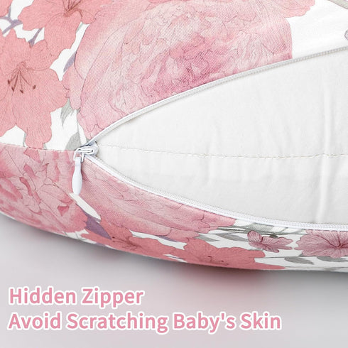 Nursing Pillow Cover, Breastfeeding Pillow Cover Stretchy Removable Feeding Pillowcase for Newborn, Ultra Soft