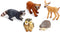 Forest Animal Figures Cake Toppers - Woodland Creatures Toy Figurines Set (5pcs Forest Animals)