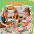 WhimsiPlay 42 3 4 5 6 Counting, 3 Montessori Game Wooden Board Games, Colorful Sticks Dice Game Math Learning Toys