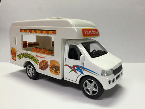 KinsFun 5 inch Pullback Food Truck Die Cast Metal Action
