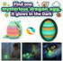 VivaNova 12 Pack 3D Printed Easter Dragon Eggs, Prefilled Easter Eggs with Articulated Mini Dragons Inside, Easter Egg