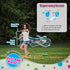 WOWMAZING Giant Bubble Kit: Unicorn - Includes Wand, 2 Big Bubble Concentrate Pouches, Outdoor Toy