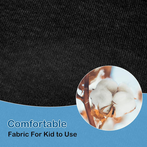 4 Pieces Baby Car Seat Belt Covers - Soft Shoulder Pads for Kid Infant Stroller Strap Safety Belt (Black)