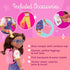 Glitter Girls 14-Inch Fashion Doll with Hazel Eyes & Brown Hair, Rainbow Top & Accessories for 3 Years +