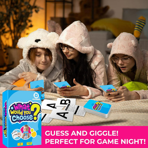QUOKKA Board Game for Kids Ages 6-8 - Family Card Game for 8-12 Year Olds - What Would You Choose? Fun Game Night for