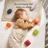 TUMAMA Baby Sensory Ball Set, Soft Textured Squeeze Balls, Montessori Toys, Easter Egg for Babies 3-12 Months