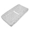 American Baby Company Heavenly Soft Chenille Contoured Changing Table Cover- Gray Honeycomb
