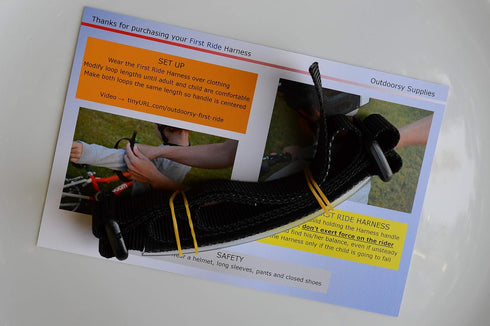 First Ride Harness for Kids - Pedal or Balance Bike Trainer, No Training Wheels