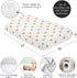 Sweet Jojo Designs Fitted Baby Crib Sheets (White and Orange Boho Sun) for Girls, Infant Nursery, Toddler Room