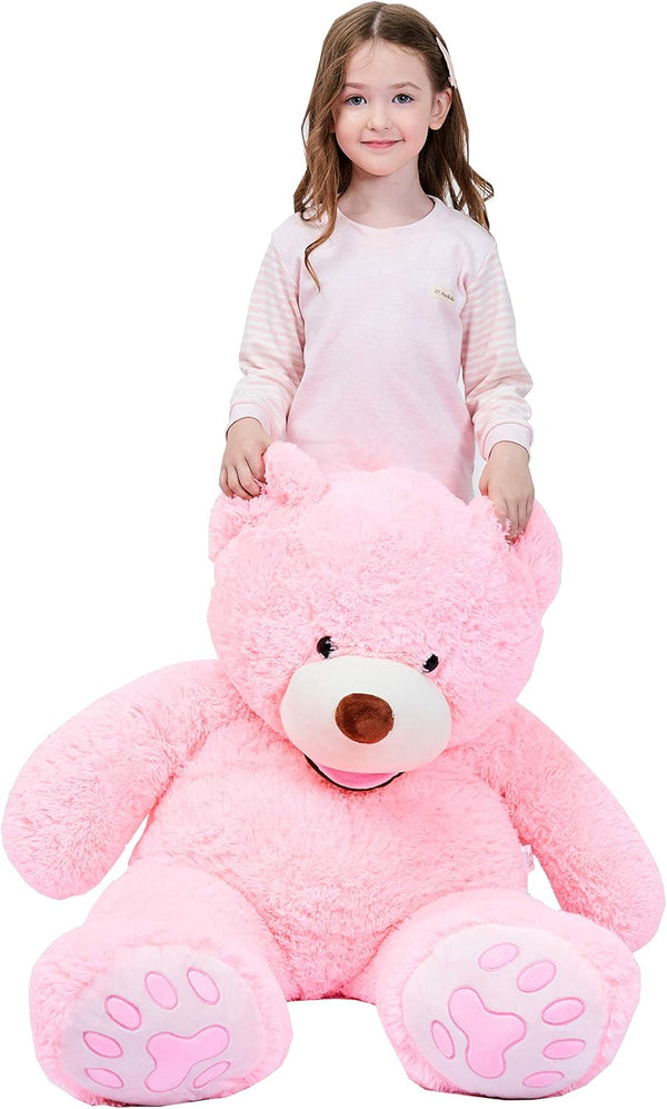 IKASA Giant Teddy Bear Plush Toy - Stuffed Animals (Pink, 39 inches)