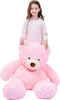 IKASA Giant Teddy Bear Plush Toy - Stuffed Animals (Pink, 39 inches)