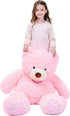 IKASA Giant Teddy Bear Plush Toy - Stuffed Animals (Pink, 39 inches)
