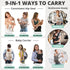 3 1 3-36 Baby Carriers, Baby Carrier with Hip Seat, in Baby Carrier Newborn to Toddler, Month Baby Sling, Adjustable