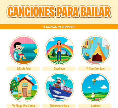 Aprende Peque 14 6 Dance & Play Musical Sound Book for Toddlers Ages | Canta con Isa: Canciones para Bailar |