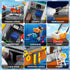 Set, Set 6 8 10 12 AKWME City Ocean Explorer Ship Building Exploration Boat Toy Building Block with LED Lights