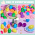 3.15" 100PCS JOYIN Easter Eggs, Large Fillable Plastic Eggs Empty Colorful Bright Eggshells with Hinge for Easter Hunt