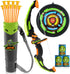 JOYIN Kids Bow and Arrow Set with LED Flash Lights, Outdoor Archery