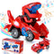 Dinosaur Toys for Kids 3-5, Transforming Dinosaur Car Toy with Light Music for Toddlers 1-5 Years Old Boys and Girls
