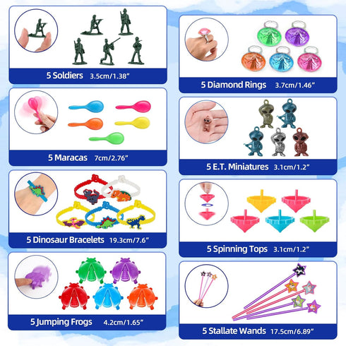 Amy&Benton 500pcs Carnival Prizes - Pinata Filler for Kids Party Favor Bags, Birthday Small Toys for Classroom Gift Bags