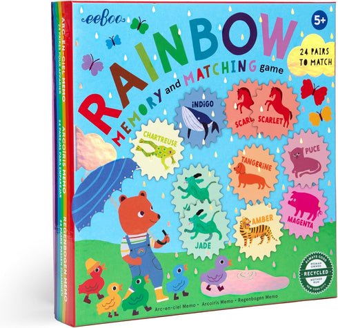 eBoo Rainbow Memory and Matching Game, 1 EA